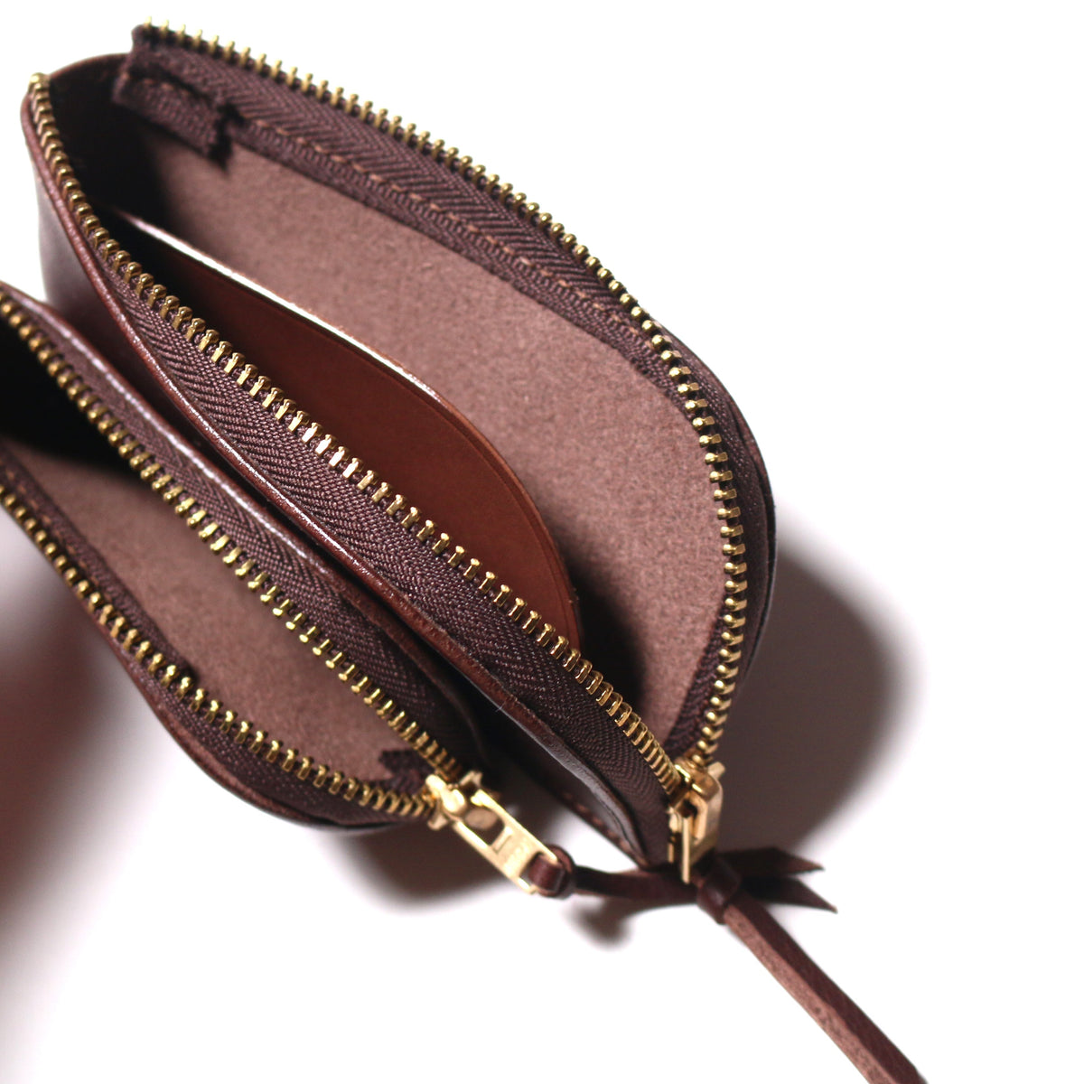 PRE-ORDER: TSL Parent-Child Oil Leather Small Zipper Pouch