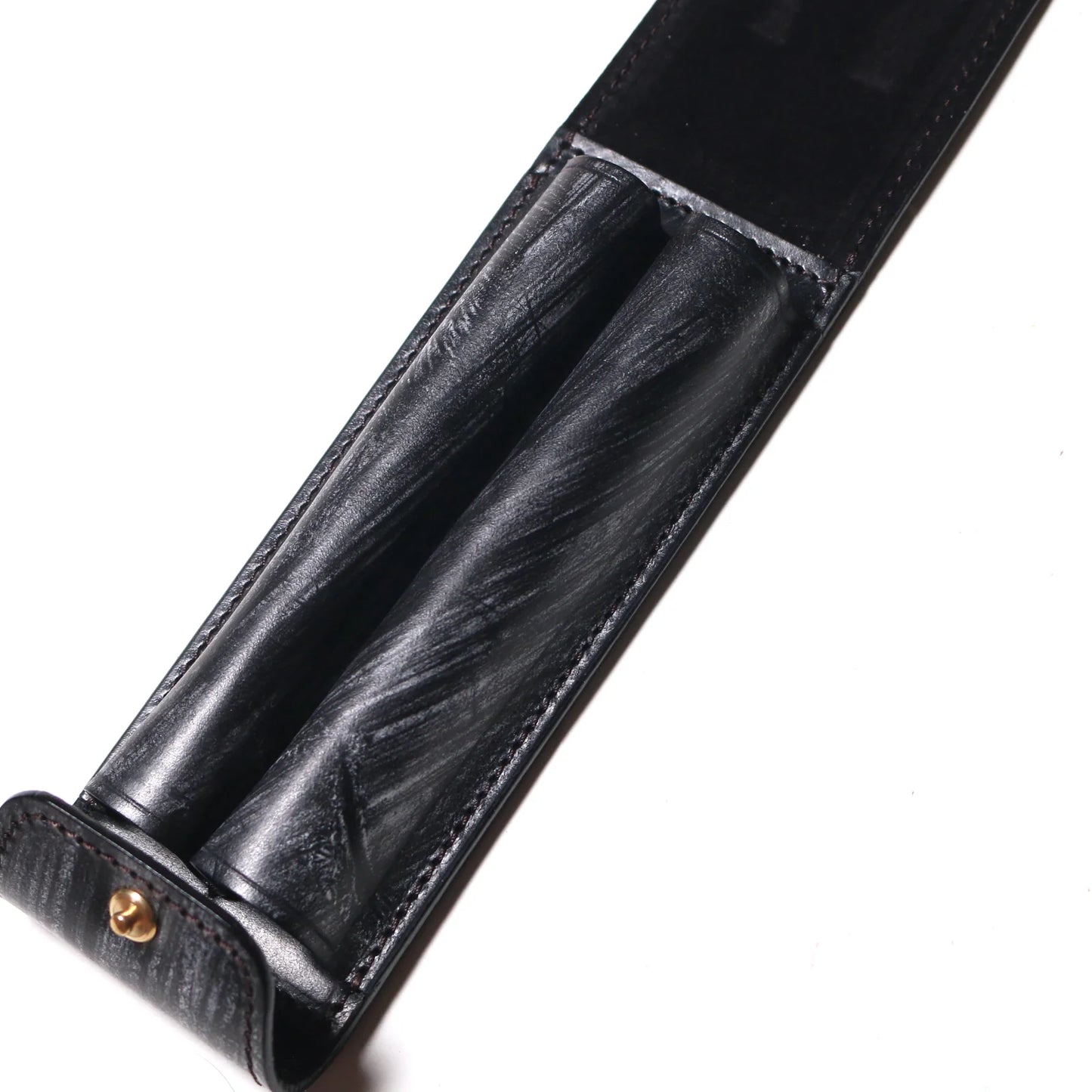 Bridle Leather Fountain Pen Case (2 pens)