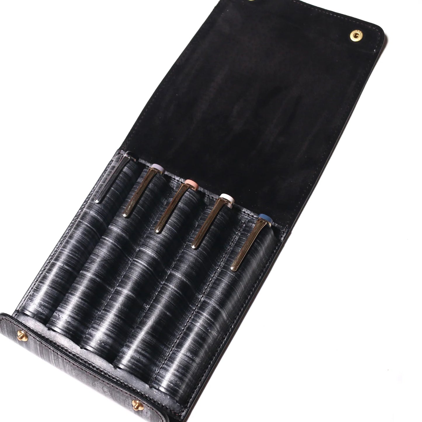 Bridle Leather Fountain Pen Case (5 pens)