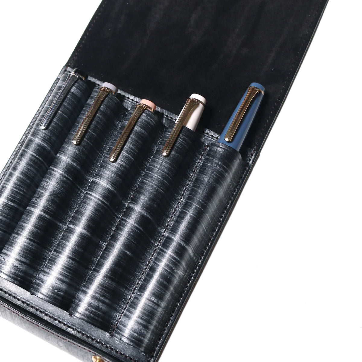 Bridle Leather Fountain Pen Case (5 pens)