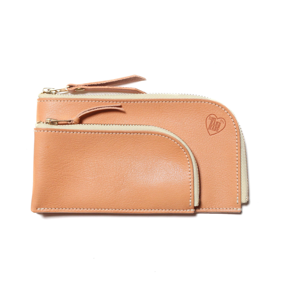 PRE-ORDER: TSL Parent-Child Oil Leather Large Zipper Pouch