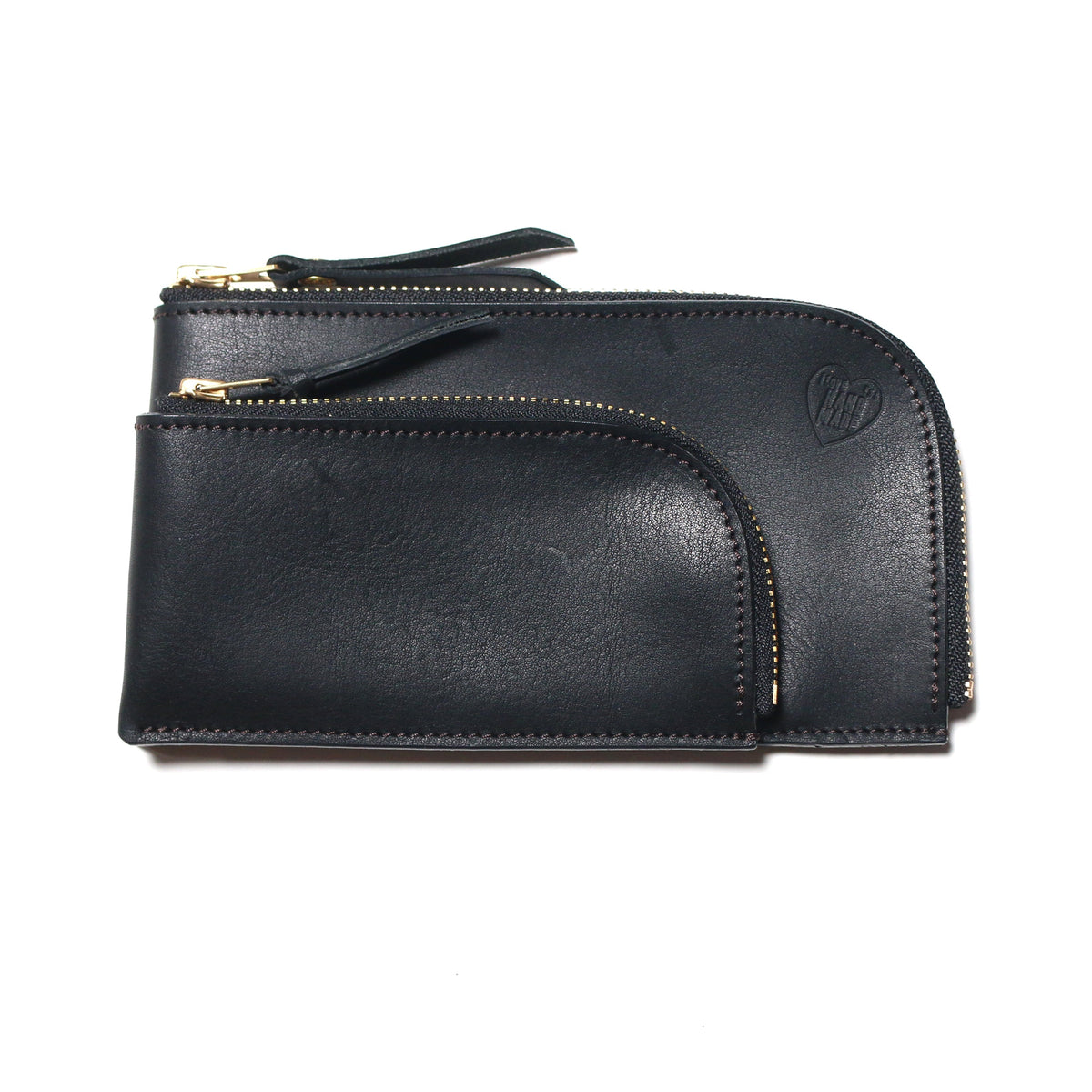 PRE-ORDER: TSL Parent-Child Oil Leather Large Zipper Pouch