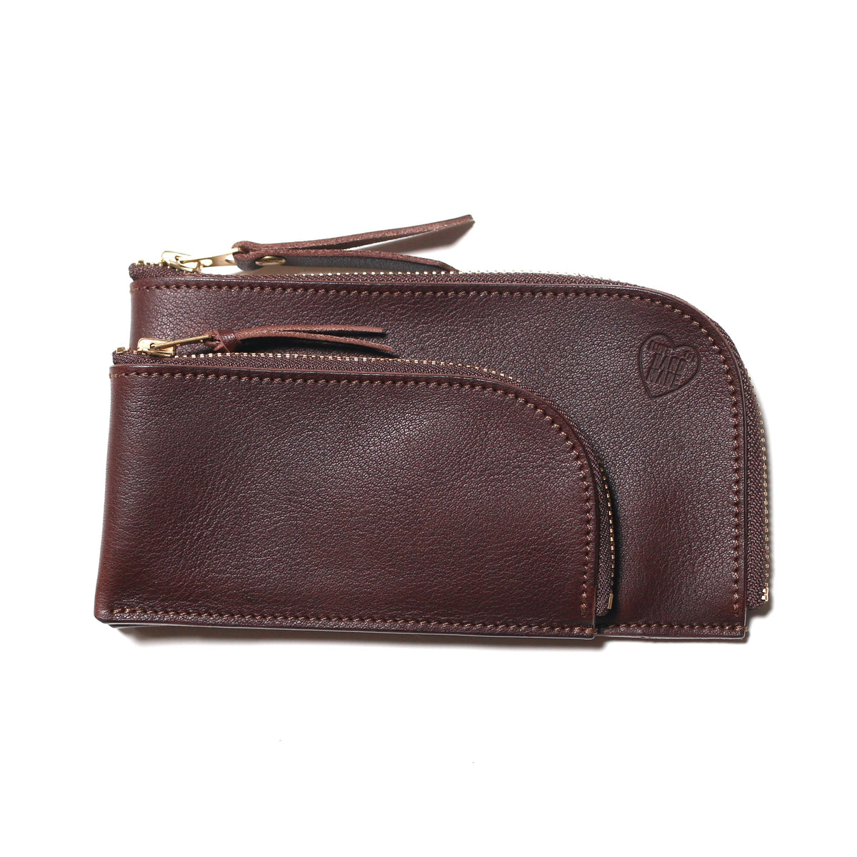 PRE-ORDER: TSL Parent-Child Oil Leather Large Zipper Pouch