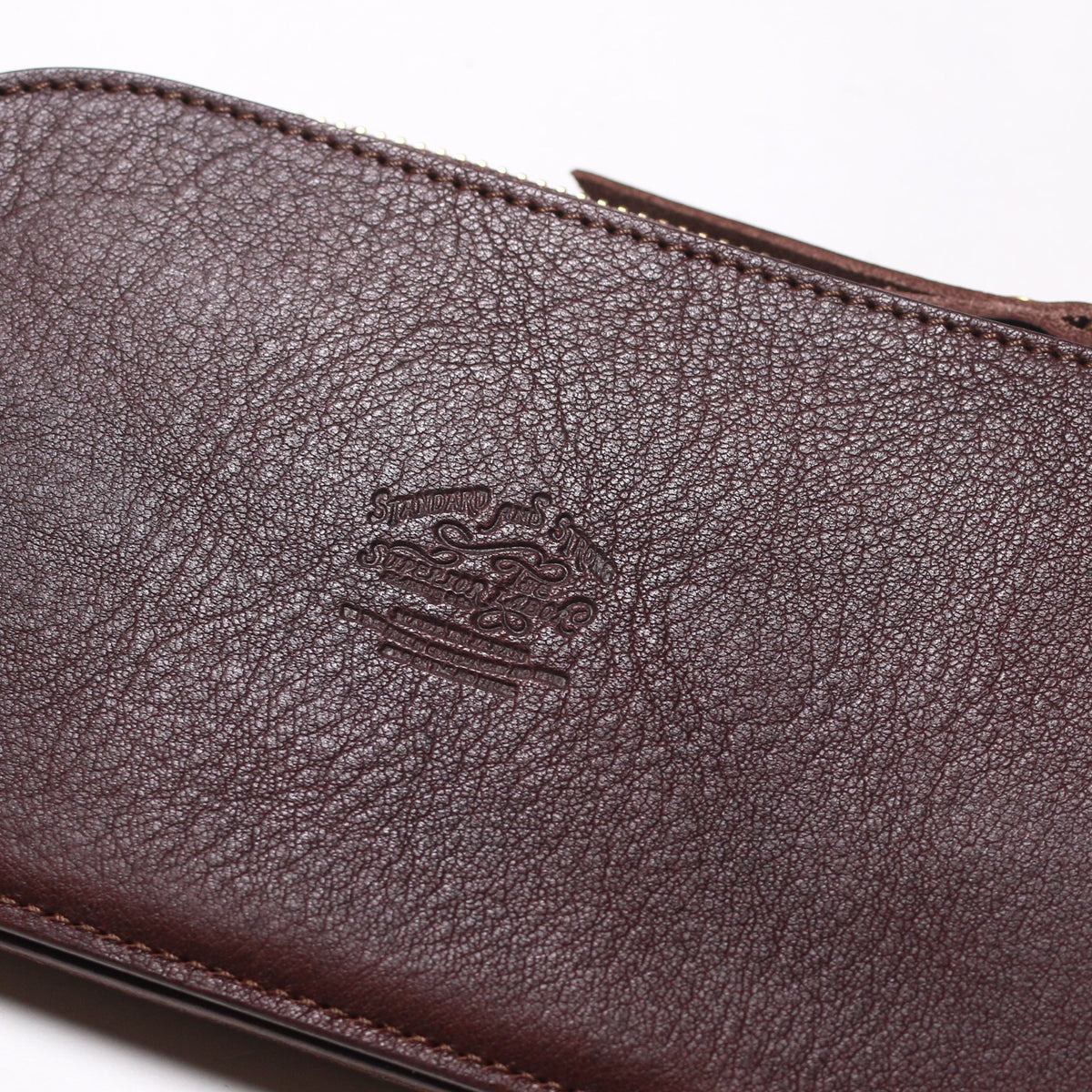 PRE-ORDER: TSL Parent-Child Oil Leather Large Zipper Pouch