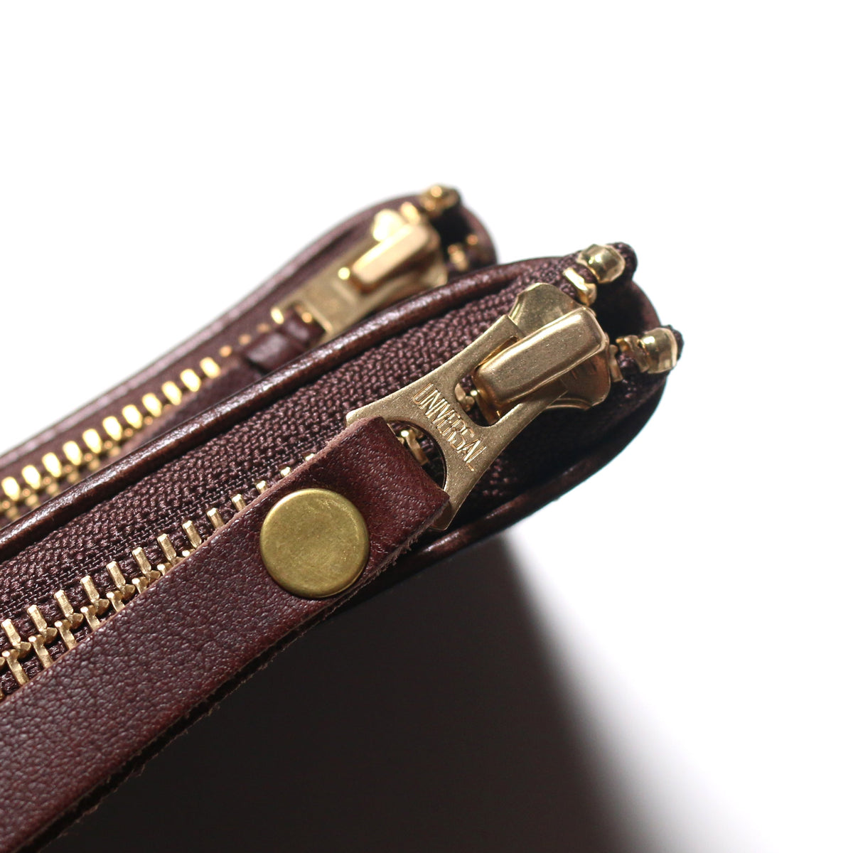 PRE-ORDER: TSL Parent-Child Oil Leather Large Zipper Pouch