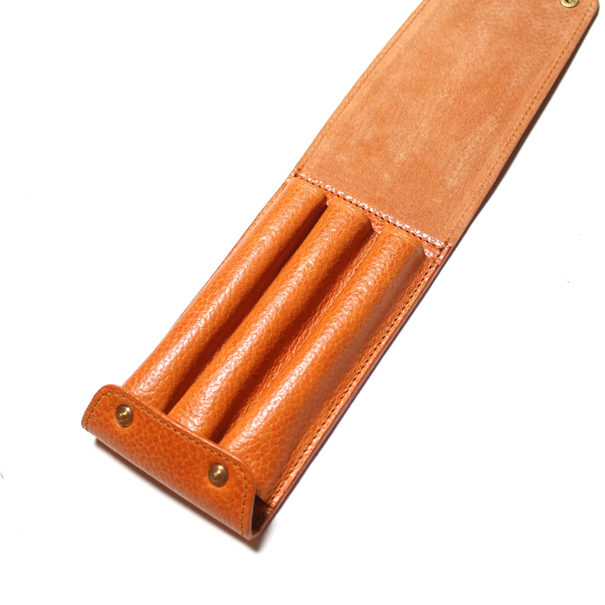 Toscana Leather Fountain Pen Case (3 pens)