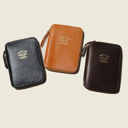 A6 Toscana Leather Zip Organizer