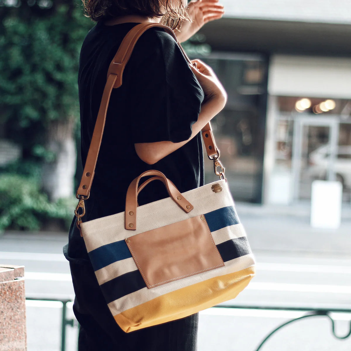 PRE-ORDER: CUSTOMIZABLE: TSL Engineer Shoulder Bag XS (3 painted stripes)