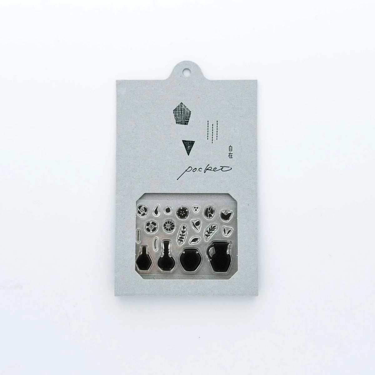 Pocket-Sized Clear Stamp Set - Flowers and Vases