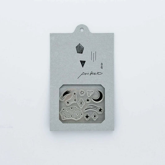 Pocket-Sized Clear Stamp Set - Starry Sky