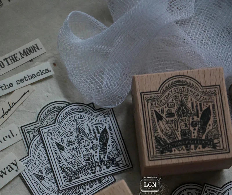LCN rubber stamp: Pen Signboard wooden