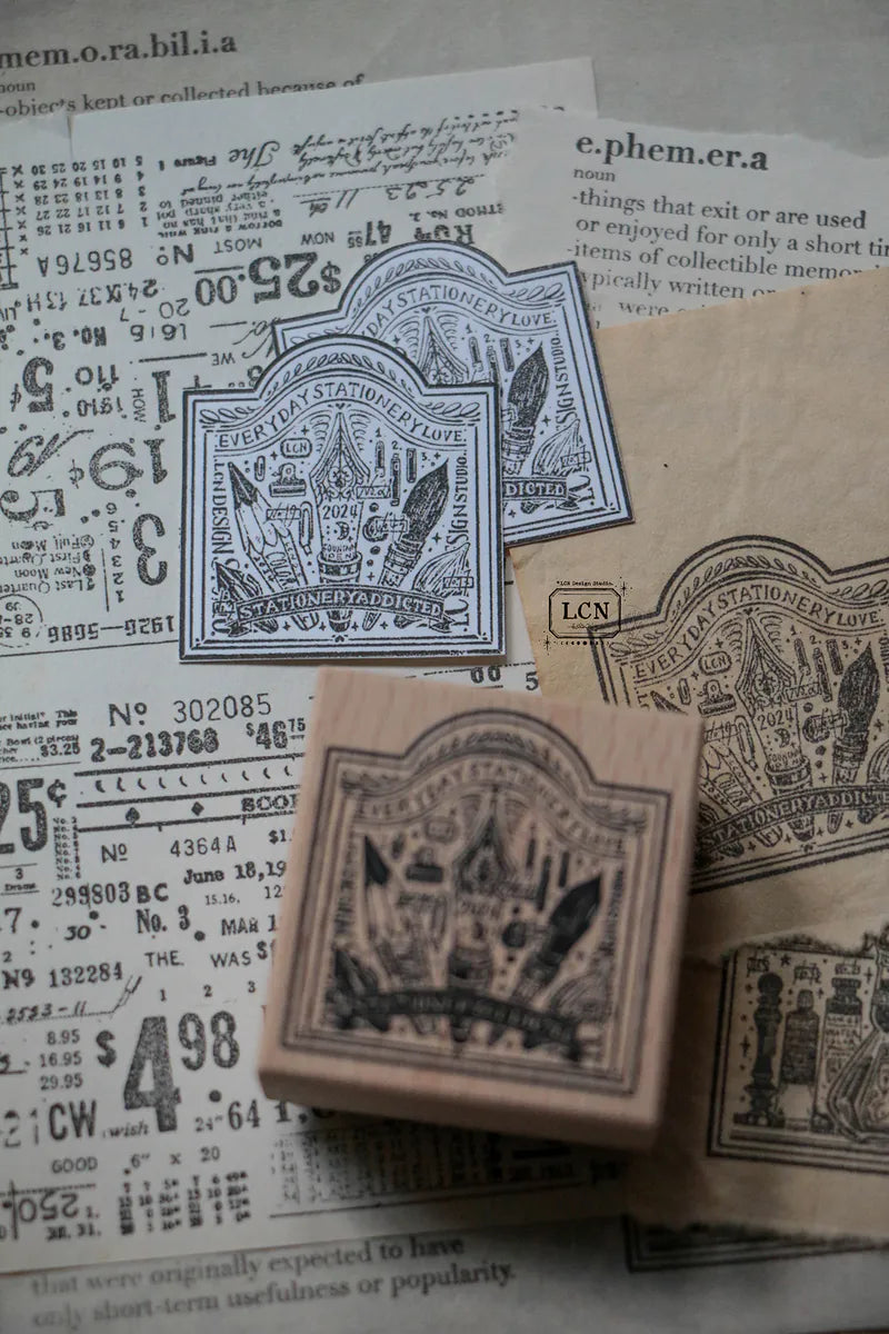 LCN rubber stamp: Pen Signboard wooden