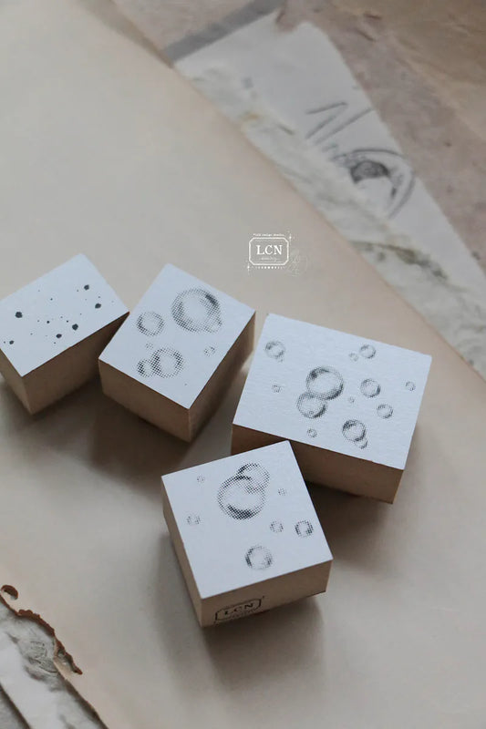 LCN rubber stamp set:  Bubbles