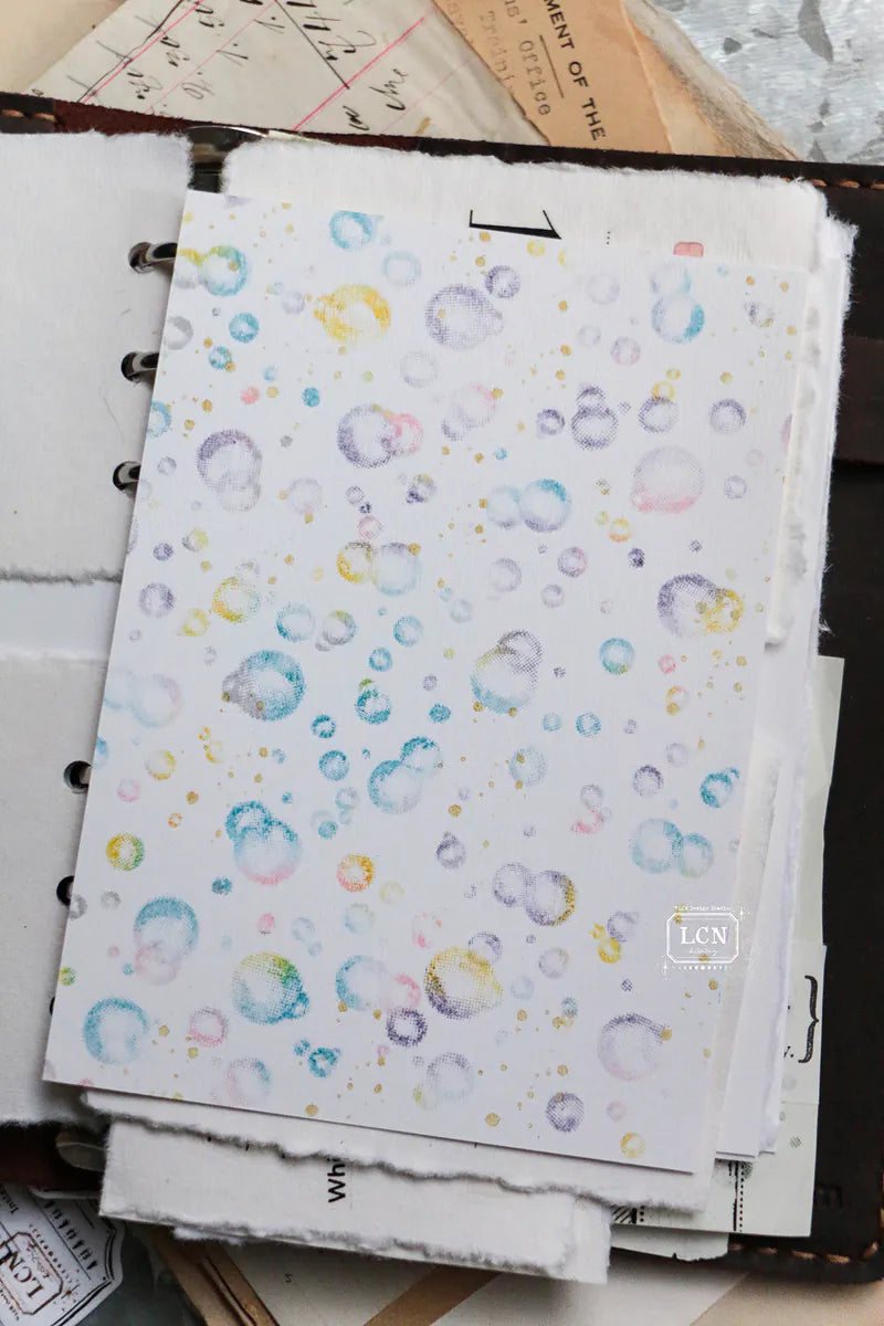 LCN rubber stamp set:  Bubbles