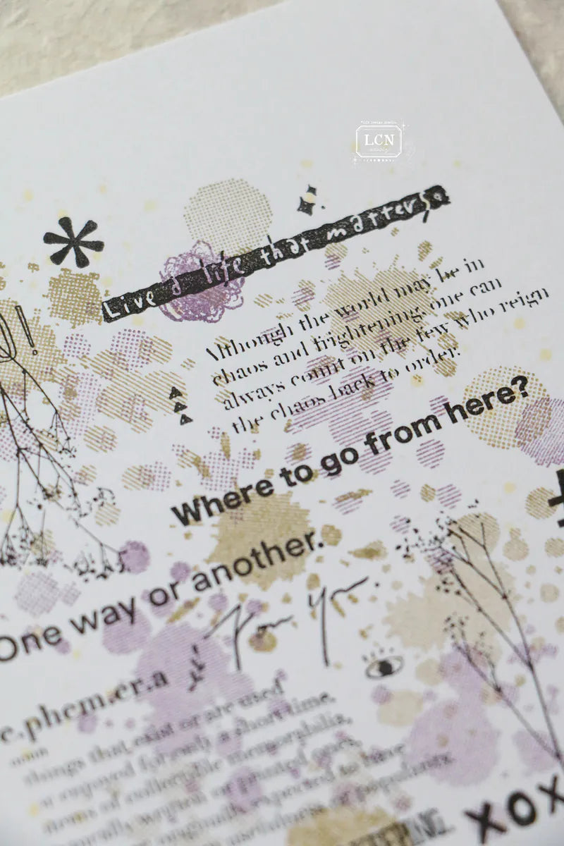 LCN clear stamps: Splashes