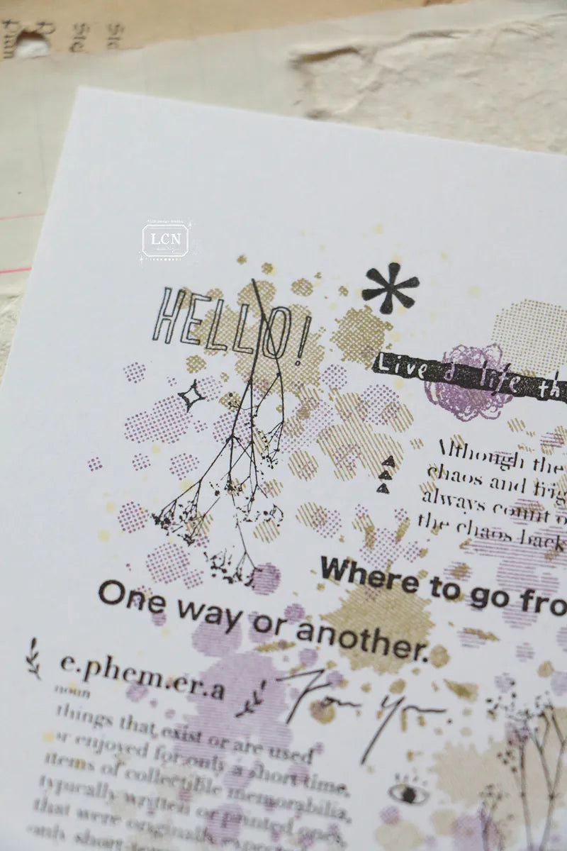 LCN clear stamps: Splashes