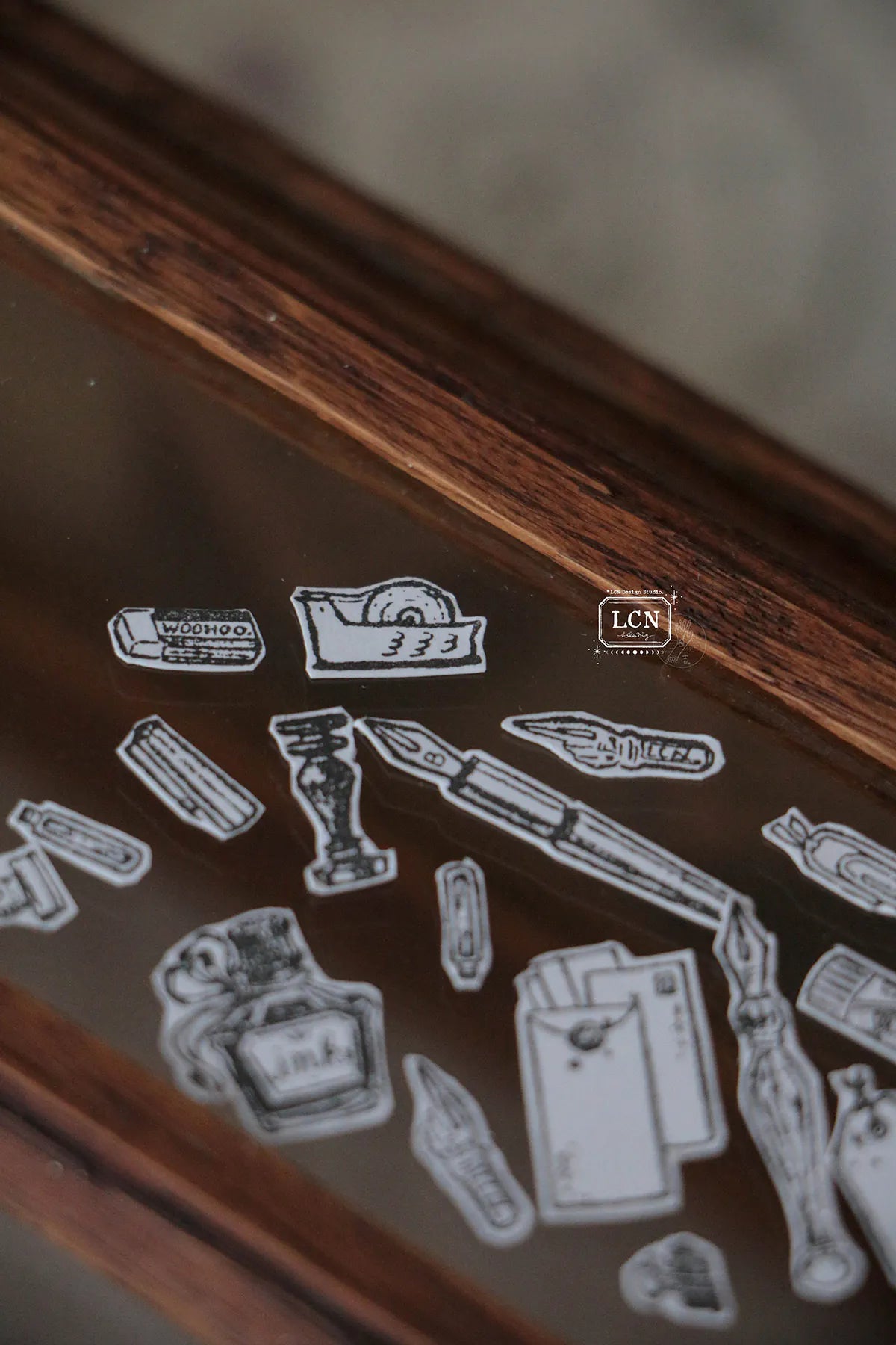 LCN Rubber Stamp: On The Desk Ⅱ Set (12 stamps)