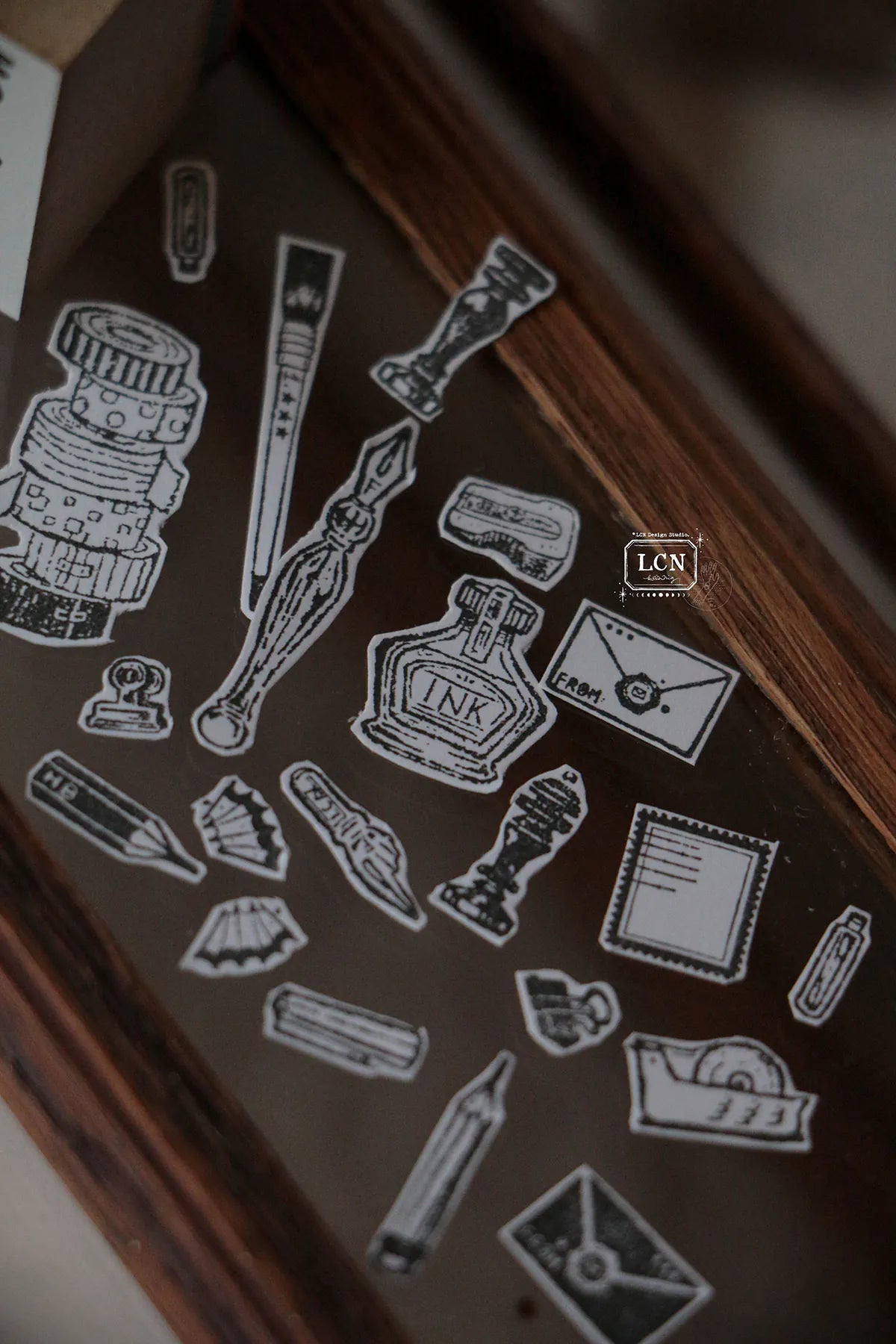 LCN Rubber Stamp: On The Desk Ⅱ Set (12 stamps)