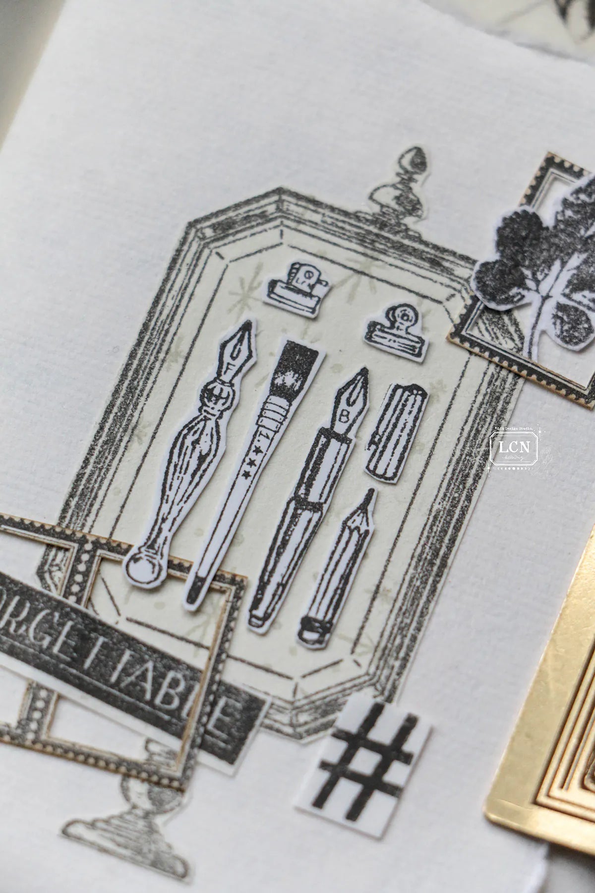 LCN Rubber Stamp: On The Desk Ⅱ Set (12 stamps)