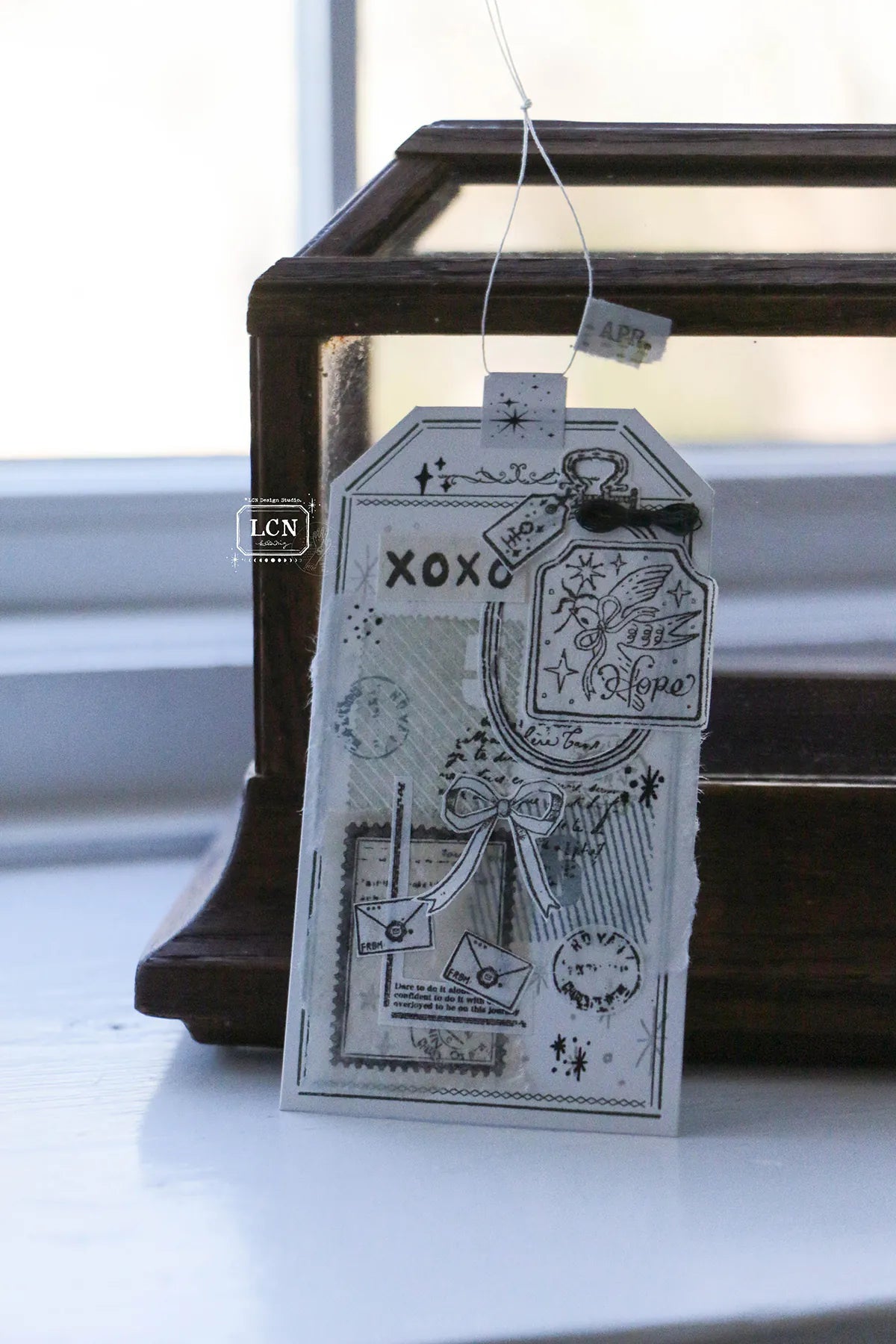 LCN rubber stamp: Bow Set (3 stamps inside)