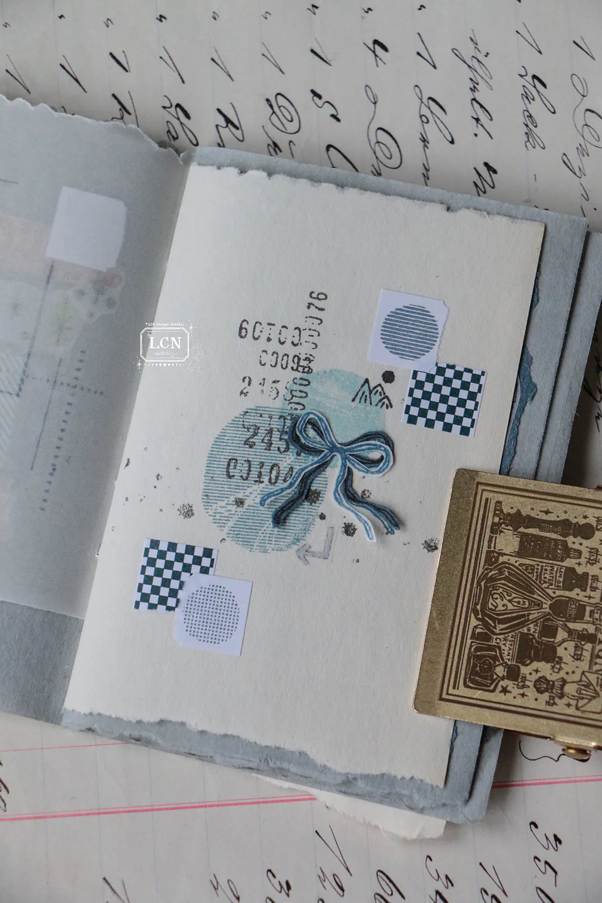 LCN rubber stamp: Bow Set (3 stamps inside)