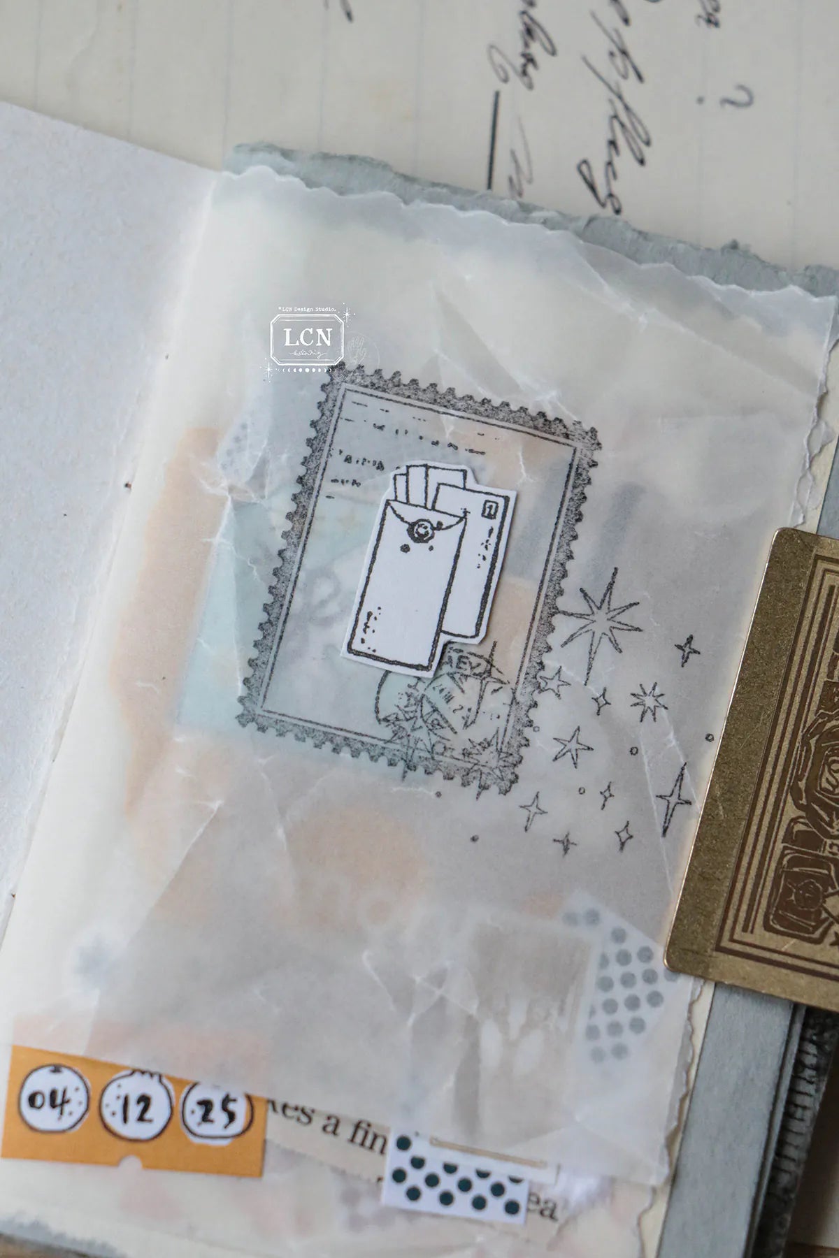 LCN rubber stamp: Hand Draw stars Set - L size (2 stamps)