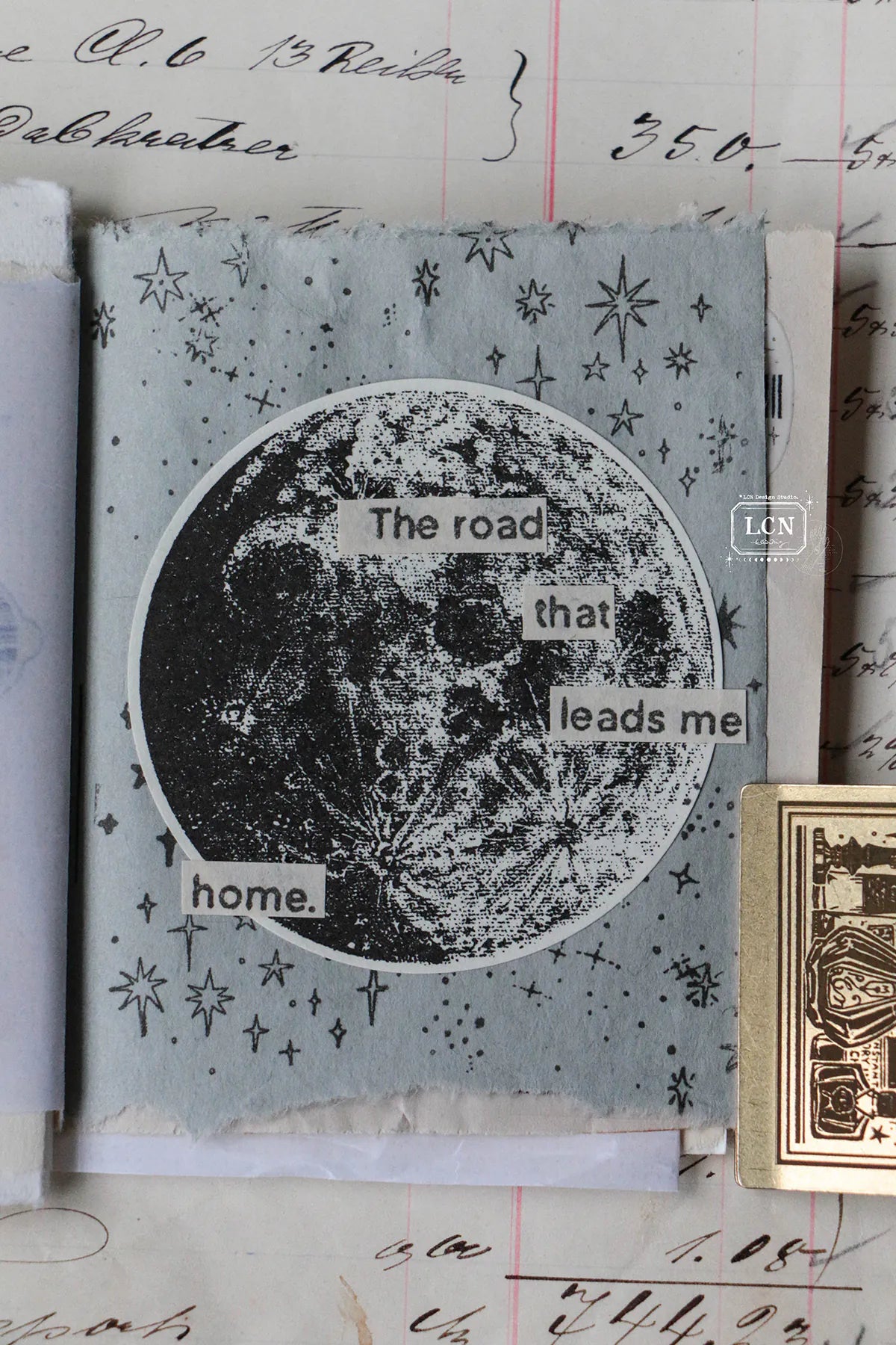 LCN rubber stamp: Hand Draw stars Set - L size (2 stamps)