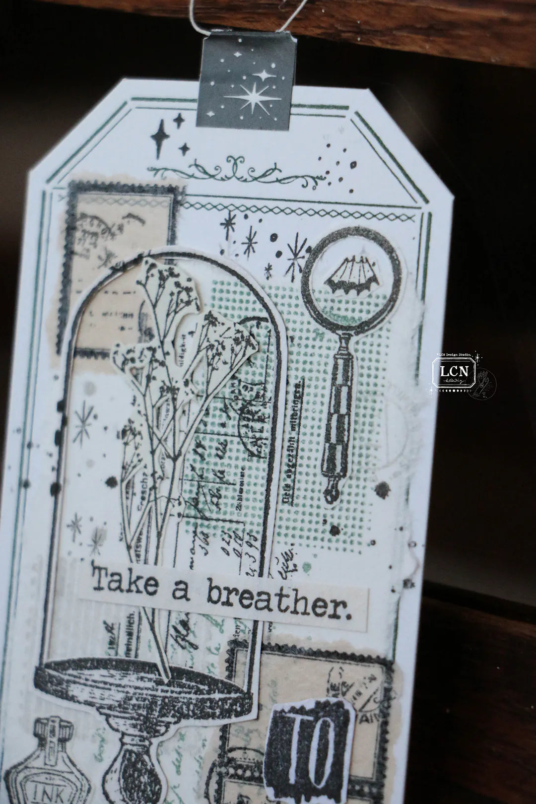 LCN Rubber Stamp: Magnifying Glass - S size