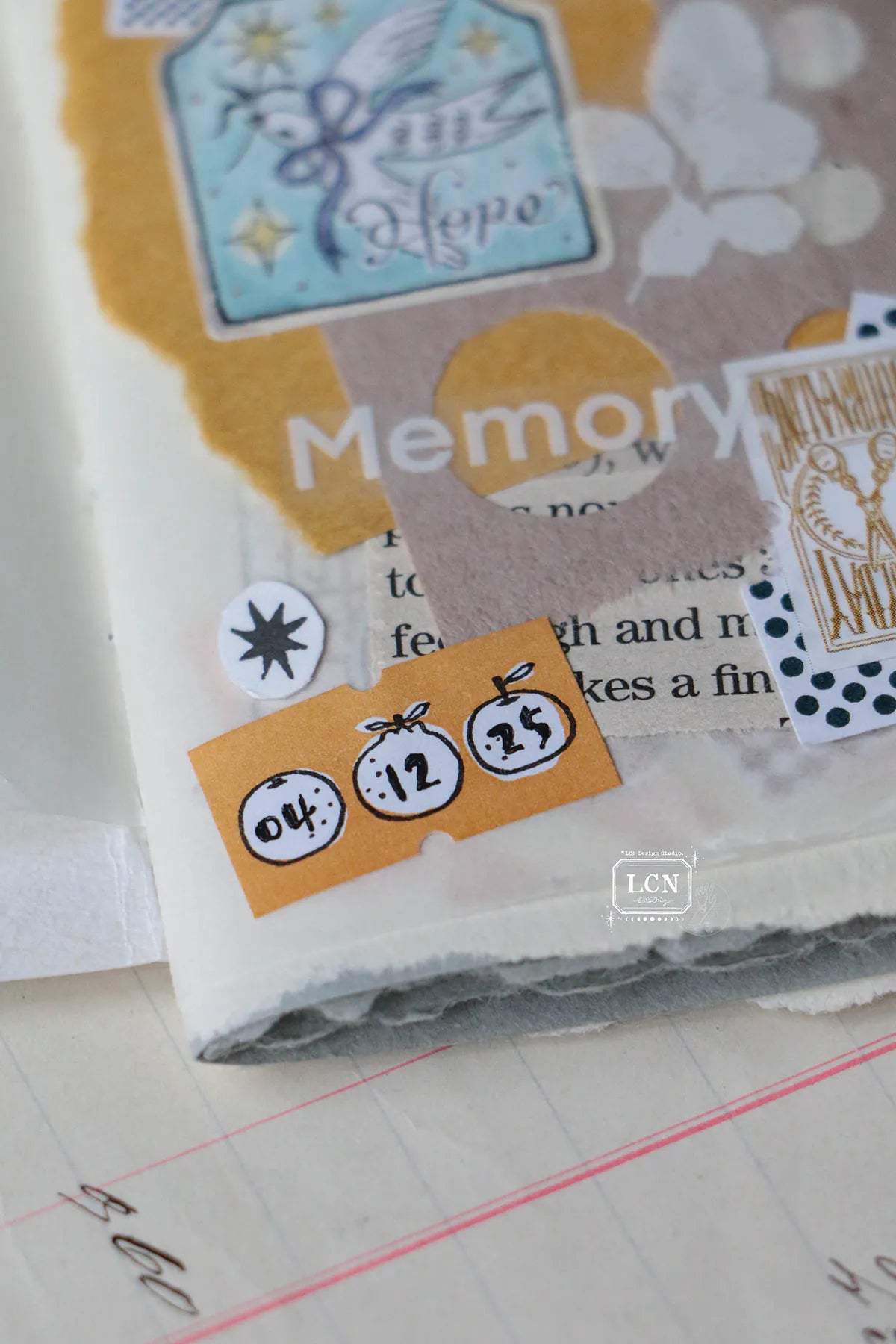 LCN Label Sticker Roll: Tangerine