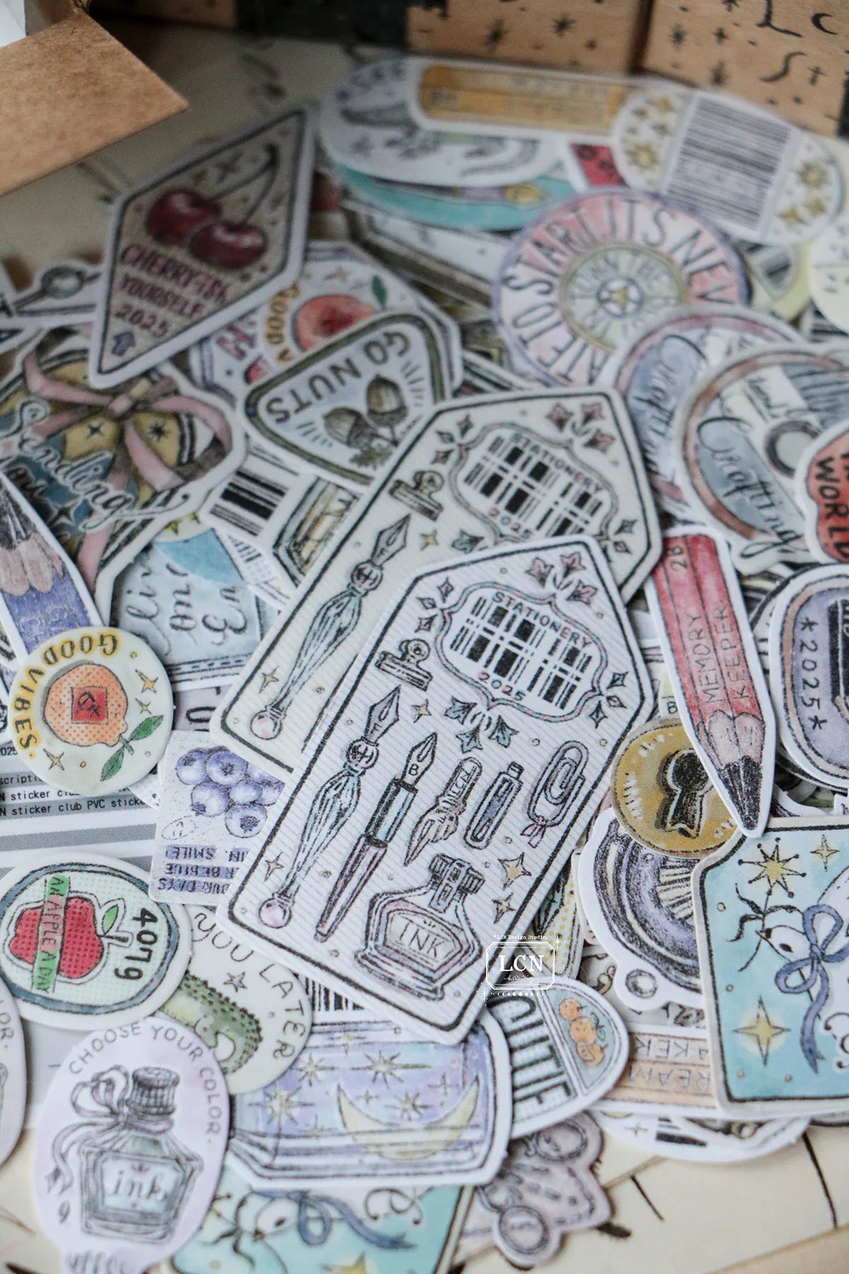 LCN Sticker Club : A Box Full of Joy Sticker Set (71 different designs x 2 different sticker materials include)