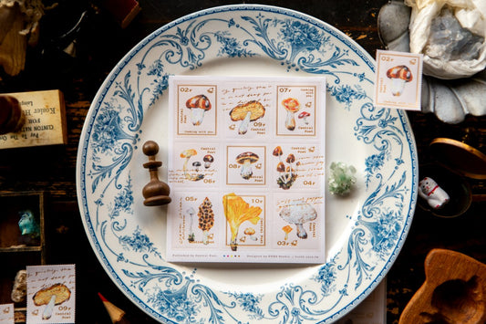 OURS Studio Sticker: Mushroom Recipe Stamp Sticker