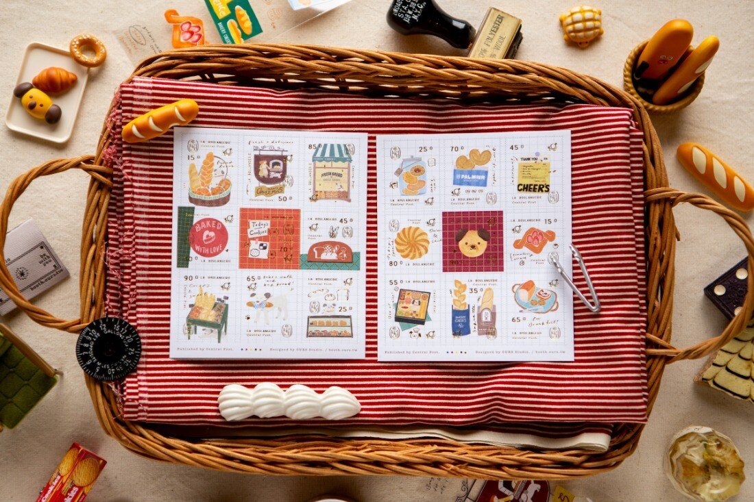 OURS sticker :Bakery Cheers Stamp like Sticker