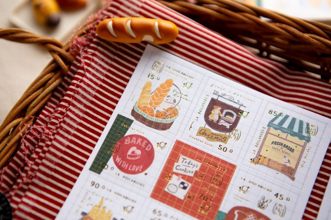 OURS sticker :Bakery Cheers Stamp like Sticker