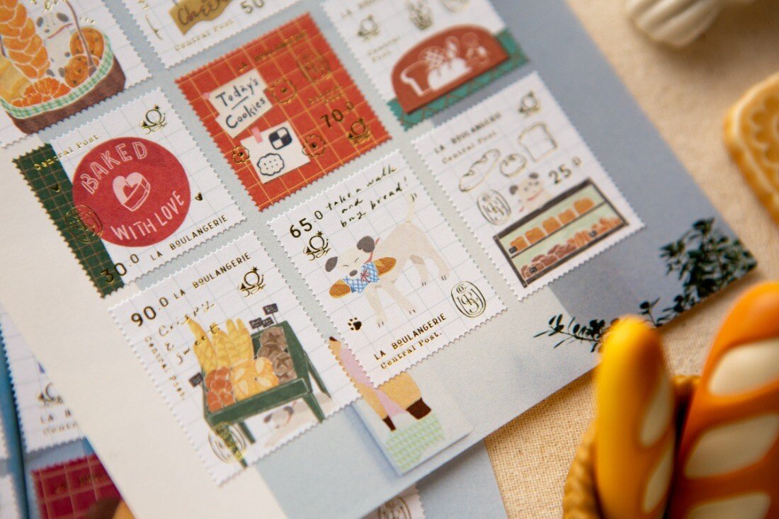OURS sticker :Bakery Cheers Stamp like Sticker