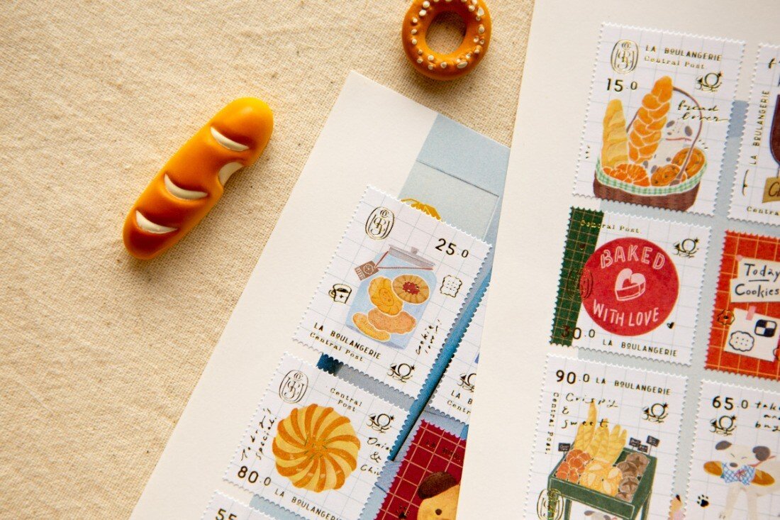 OURS sticker :Bakery Cheers Stamp like Sticker
