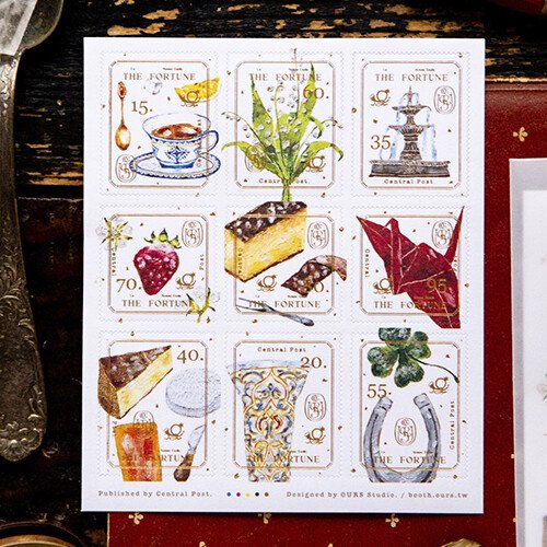OURS sticker: The fortune Stamp-like Stickers