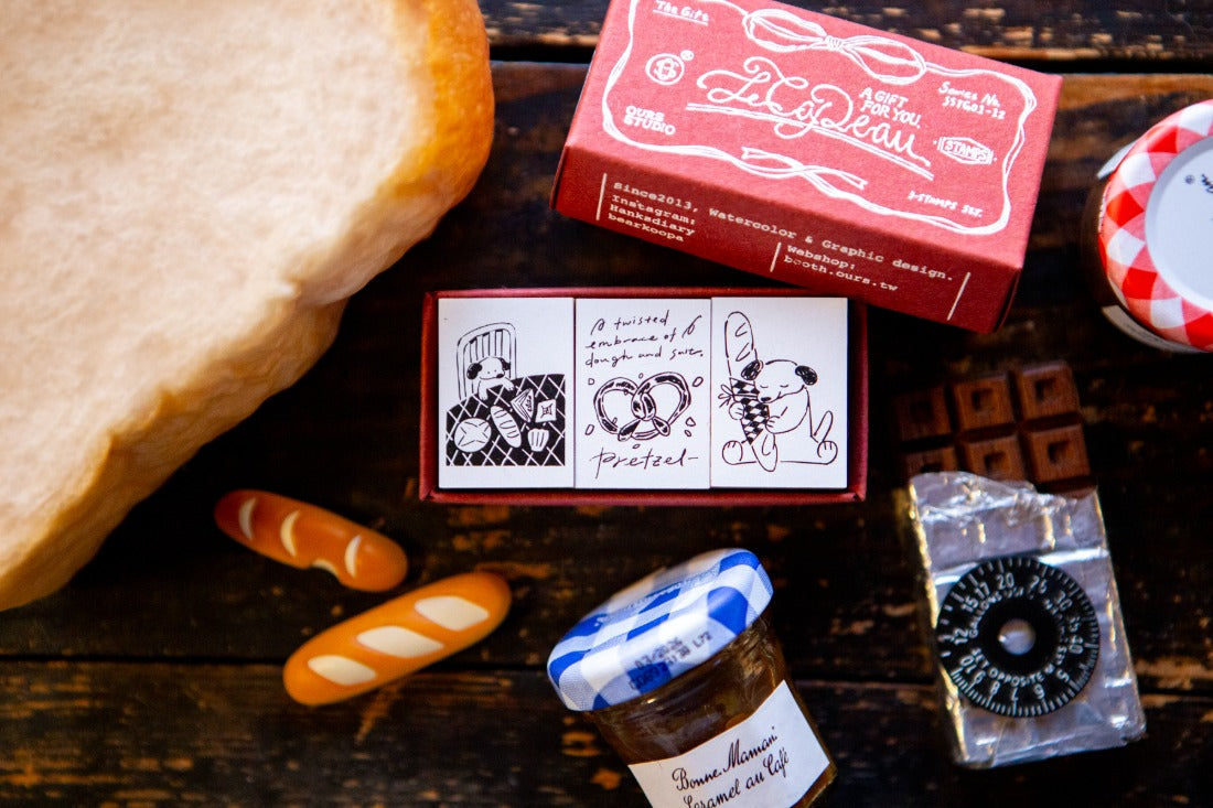 OURS Studio Rubber Stamp: Bakery Series "The Gift" Stamp - Order List (E)