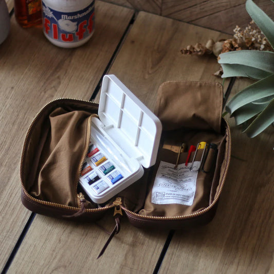 TSL Utility Leather Case (Urban Sketchers leather pen case)