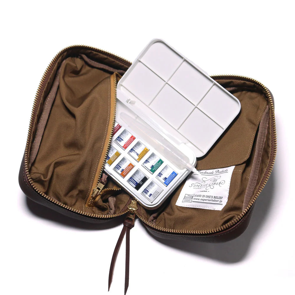 TSL Utility Leather Case (Urban Sketchers leather pen case)