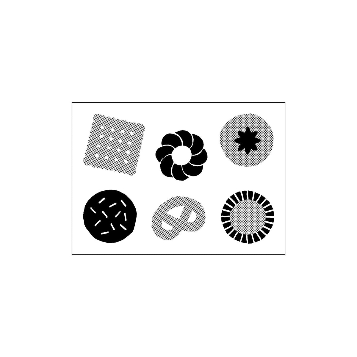 Pocket-Sized Clear Stamp Set - Cookies