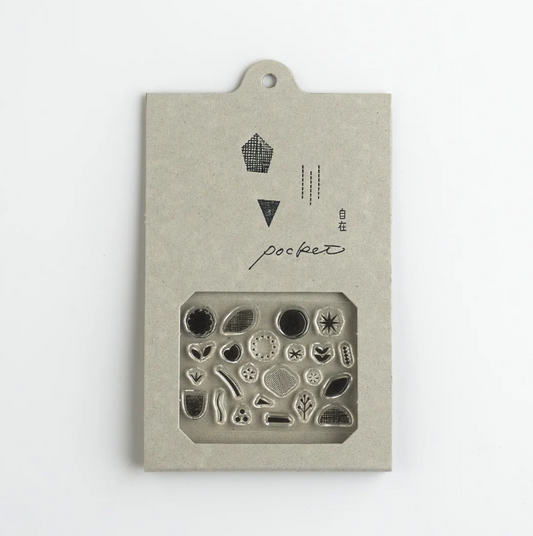 Pocket-Sized Clear Stamp Set - Flowers ver.2