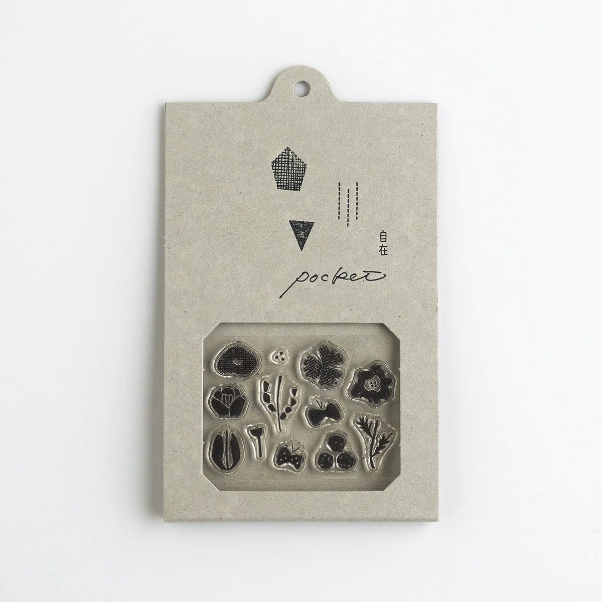 Pocket-Sized Clear Stamp Set - Flower and Butterfly