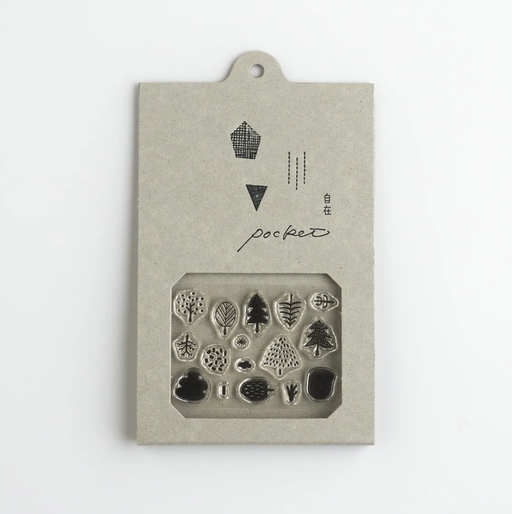 Pocket-Sized Clear Stamp Set - Woods ver.1
