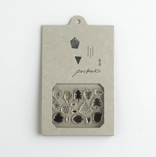 Pocket-Sized Clear Stamp Set - Woods ver.1