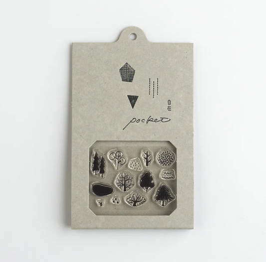 Pocket-Sized Clear Stamp Set - Woods ver.2