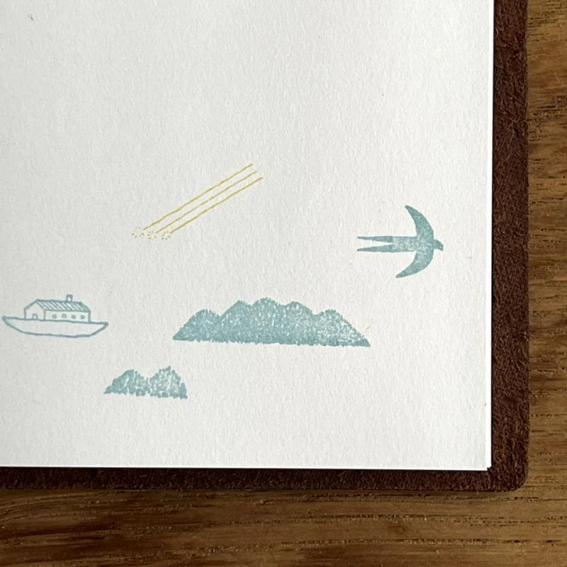 Clear Stamp: shunshun x 水縞 (Mizushima): A Moving Scene of Japan