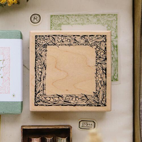 OURS Studio: Rubber Stamp - Muguet Frame Rubber Stamp