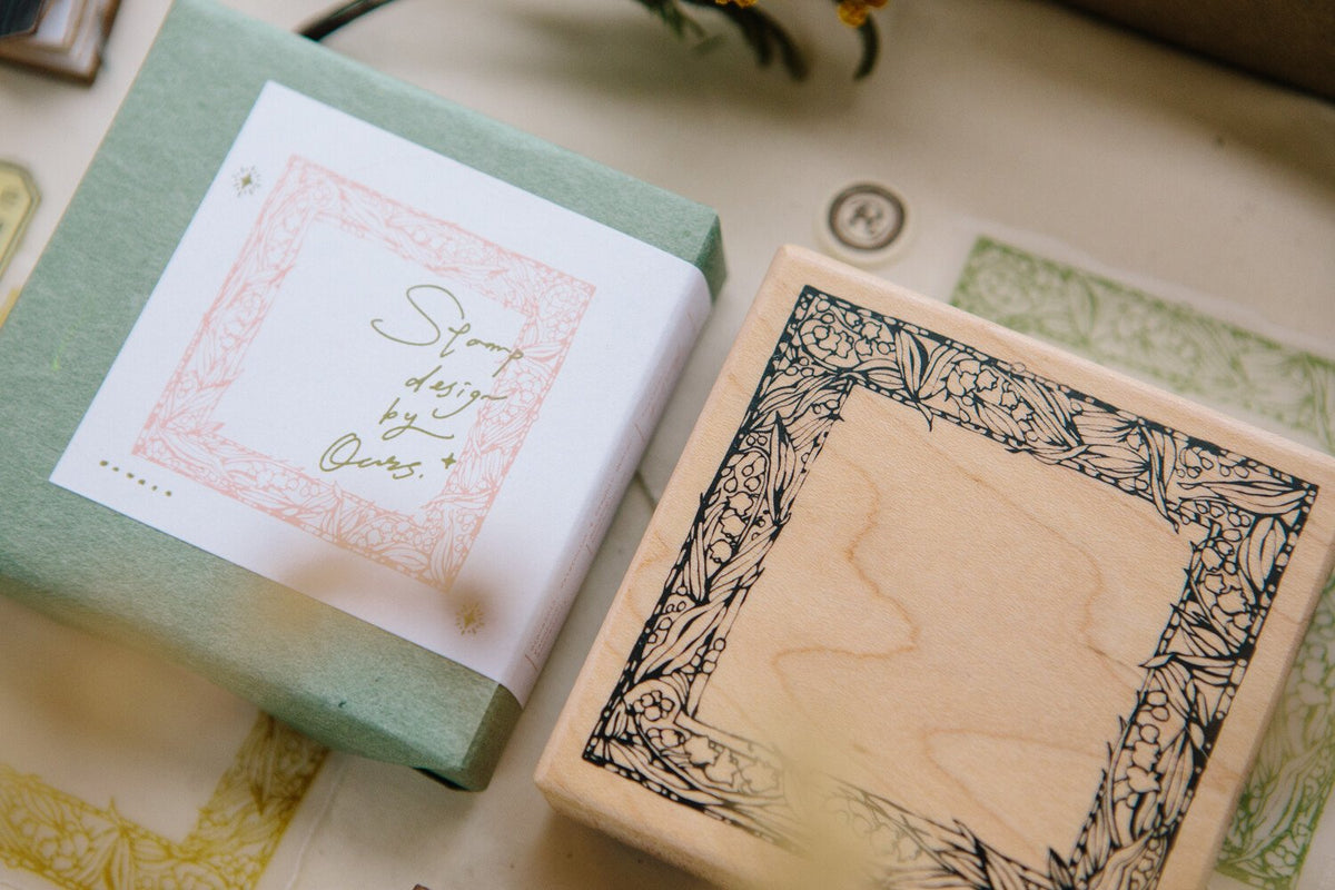 OURS Studio: Rubber Stamp - Muguet Frame Rubber Stamp