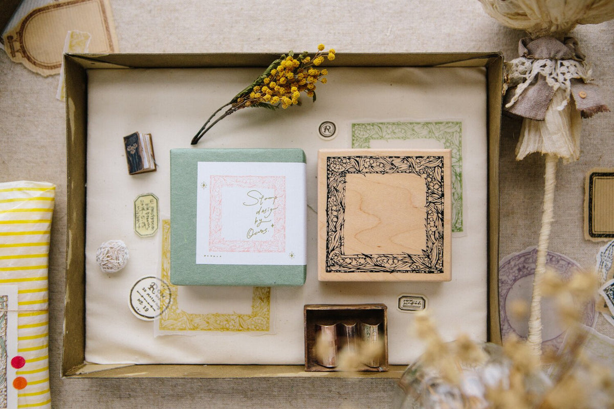 OURS Studio: Rubber Stamp - Muguet Frame Rubber Stamp
