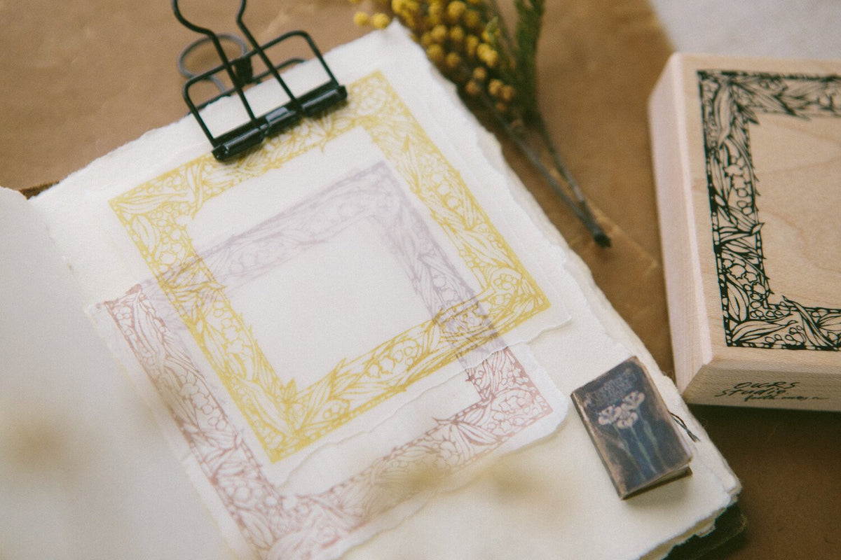 OURS Studio: Rubber Stamp - Muguet Frame Rubber Stamp